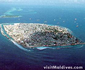 Aerial view of Mal�, the capital - copyright Michael Friedel